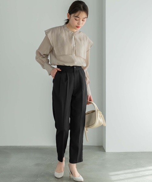 Edit Sheen（エディットシーン）の「セーラーカラーシアーブラウス（シャツ/ブラウス・レディース・ホワイト/ベージュ・M）」の19枚目の写真