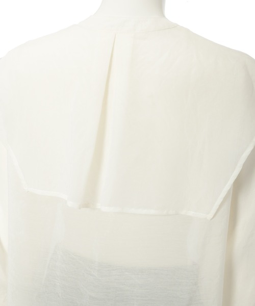 Edit Sheen（エディットシーン）の「セーラーカラーシアーブラウス（シャツ/ブラウス・レディース・ホワイト/ベージュ・M）」の13枚目の写真