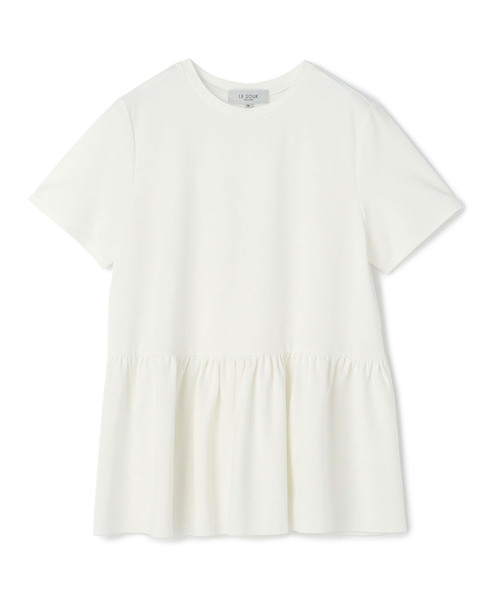 LE SOUK HOLIDAY(ルスークホリデー)の「ペプラムカットプルオーバー(Tシャツ/カットソー・レディース・ブラック/オフホワイト・M/L)」の20枚目の写真