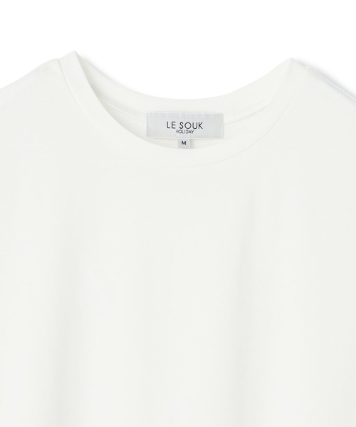LE SOUK HOLIDAY(ルスークホリデー)の「ペプラムカットプルオーバー(Tシャツ/カットソー・レディース・ブラック/オフホワイト・M/L)」の16枚目の写真