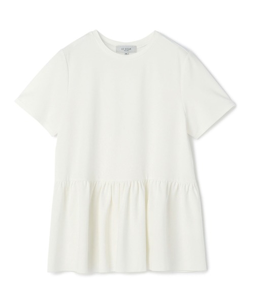 LE SOUK HOLIDAY(ルスークホリデー)の「ペプラムカットプルオーバー(Tシャツ/カットソー・レディース・ブラック/オフホワイト・M/L)」の14枚目の写真