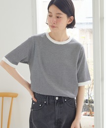 AMERICAN HOLIC | クルーネックボーダーカットプルオーバー1(Tシャツ/カットソー)