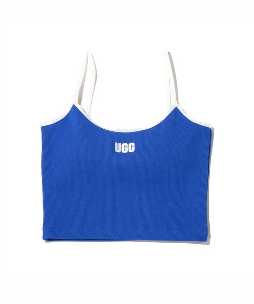 UGG(アグ)の「UGG@mos スクエアロゴ刺繍 リブキャミ / アグ スクエアロゴシシュウ リブキャミ(キャミソール・レディース・ブラック/ブラウン/ホワイト/ブルー・M/L)」の4枚目の写真