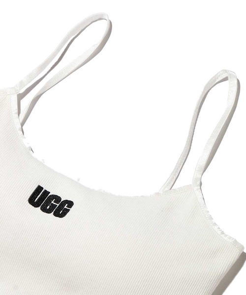 UGG(アグ)の「UGG@mos スクエアロゴ刺繍 リブキャミ / アグ スクエアロゴシシュウ リブキャミ(キャミソール・レディース・ブラック/ブラウン/ホワイト/ブルー・M/L)」の11枚目の写真