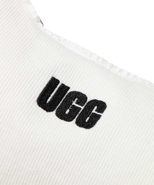 UGG(アグ)の「UGG@mos スクエアロゴ刺繍 リブキャミ / アグ スクエアロゴシシュウ リブキャミ(キャミソール・レディース・ブラック/ブラウン/ホワイト/ブルー・M/L)」の20枚目の写真