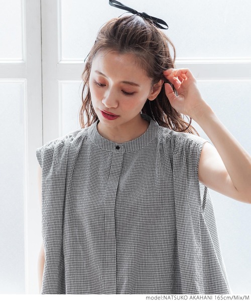 coca（coca）（コカ）の「ギンガムチェック比翼ブラウス（シャツ/ブラウス・レディース・その他・M/L）」の4枚目の写真