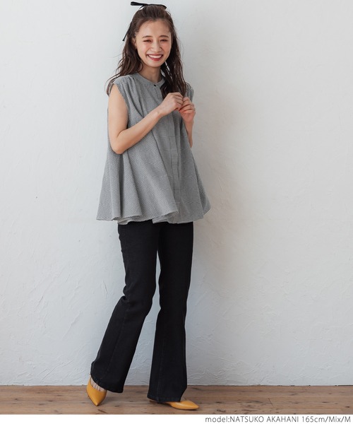 coca（coca）（コカ）の「ギンガムチェック比翼ブラウス（シャツ/ブラウス・レディース・その他・M/L）」の5枚目の写真