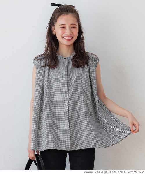 coca（coca）（コカ）の「ギンガムチェック比翼ブラウス（シャツ/ブラウス・レディース・その他・M/L）」の6枚目の写真