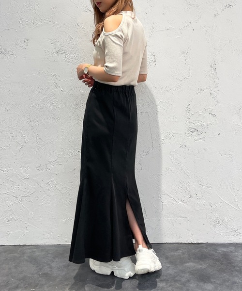 apres jour mignon(アプレジュールミニョン)の「デザインリブトップス【ZOZOTOWN限定アイテム】(Tシャツ/カットソー・レディース・ブラック/グリーン/アイボリー・フリー/X-LARGE)」の10枚目の写真