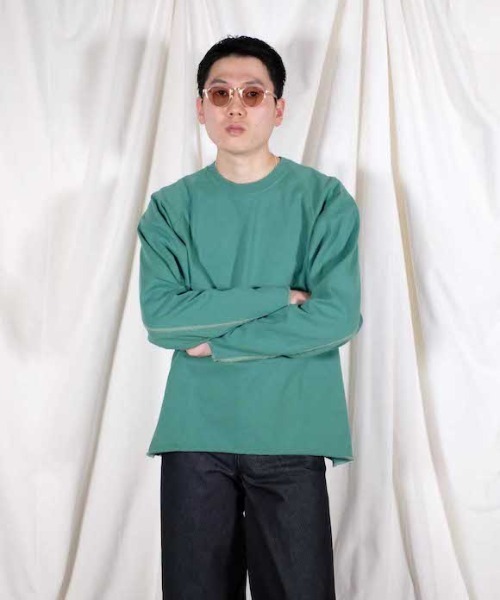 ETHOS(エトス)の「ETHOS HEAVY LL OUT(スウェット・メンズ・グリーン/イエロー・M/L)」の2枚目の写真