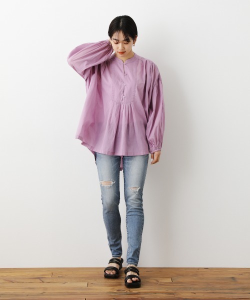 RODEO CROWNS WIDE BOWL（ロデオクラウンズワイドボウル）の「ADDICTIVE JF クラッシュTYPE2スキニー L（デニムパンツ・レディース・ライトブルー/ダークブルー・24inch/25inch/26inch/27inch/23inch）」の8枚目の写真