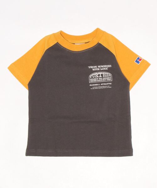Russell Athletic(ラッセルアスレティック)の「【RUSSELL】ラグランTee(100~150cm)(Tシャツ/カットソー・キッズ・オフホワイト/キナリ/チャコール・100/110/140/150/120/130)」の3枚目の写真