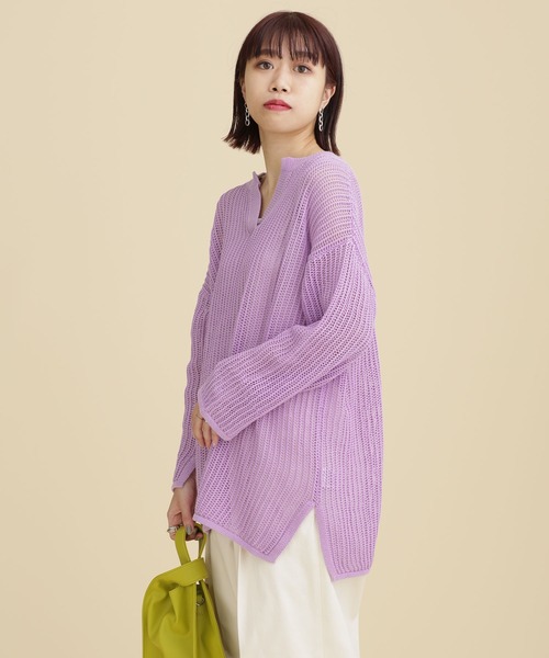 セール】LB.04/メッシュスキッパーニットプルオーバー 長袖(ニット ...