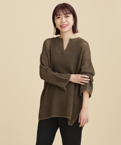 セール】LB.04/メッシュスキッパーニットプルオーバー 長袖(ニット ...