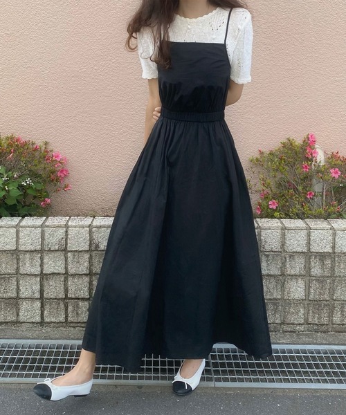 LAUIR（ラウアー）の「フレアキャミマキシ丈ワンピース（ワンピース・レディース・ブラック/ブラウン/アイボリー/カーキ/マスタード・MEDIUM/LARGE/X-LARGE/SMALL）」の18枚目の写真