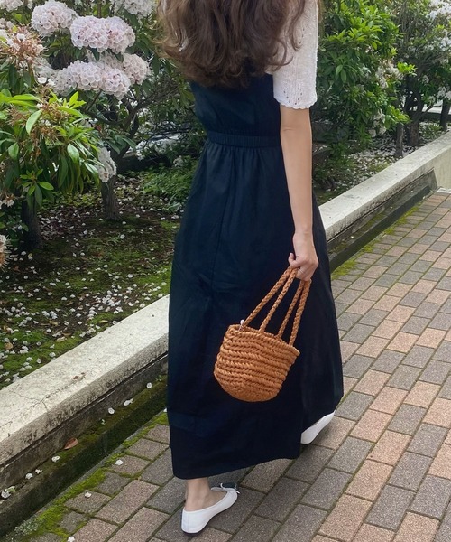 LAUIR（ラウアー）の「フレアキャミマキシ丈ワンピース（ワンピース・レディース・ブラック/ブラウン/アイボリー/カーキ/マスタード・MEDIUM/LARGE/X-LARGE/SMALL）」の21枚目の写真