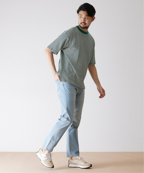 MILLER（ミラー）の「【MILLER / ミラー】417別注 リラックス ボーダーTシャツ（Tシャツ/カットソー・メンズ・ホワイト/ブラウン/ブルー/グリーン・MEDIUM/LARGE/X-LARGE）」の19枚目の写真