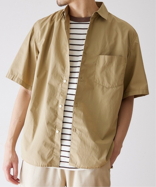 MILLER（ミラー）の「【MILLER / ミラー】417別注 リラックス ボーダーTシャツ（Tシャツ/カットソー・メンズ・ホワイト/ブラウン/ブルー/グリーン・MEDIUM/LARGE/X-LARGE）」の5枚目の写真