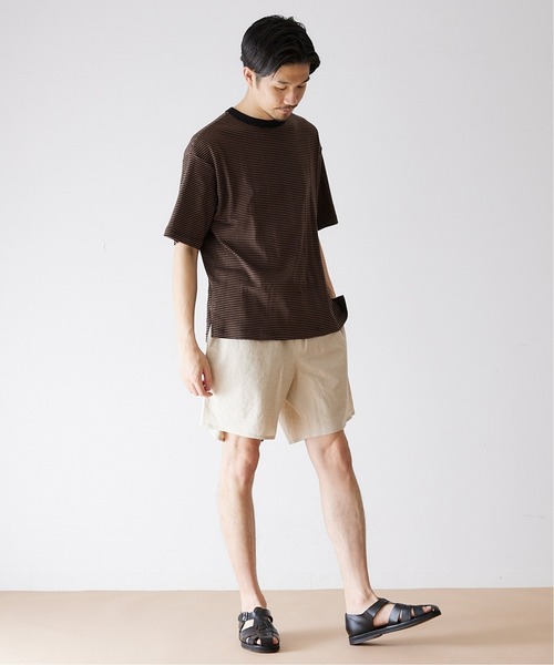 MILLER（ミラー）の「【MILLER / ミラー】417別注 リラックス ボーダーTシャツ（Tシャツ/カットソー・メンズ・ホワイト/ブラウン/ブルー/グリーン・MEDIUM/LARGE/X-LARGE）」の20枚目の写真