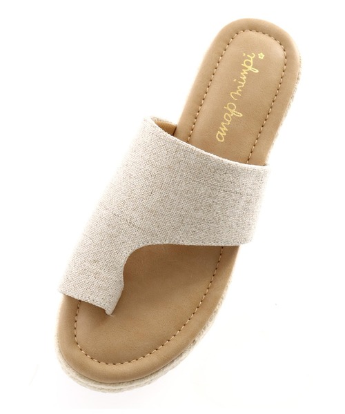 anap mimpi（アナップミンピ）の「キャンバス地ジュートトングサンダル（サンダル・レディース・ブラック/アイボリー・LL/S/M/L）」の12枚目の写真