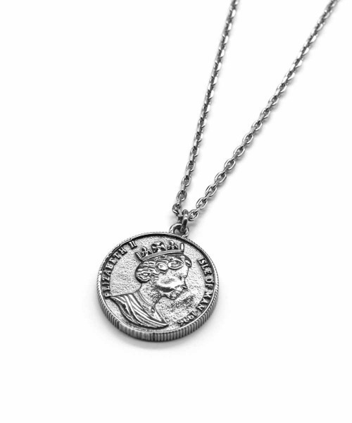 LHME（エルエイチエムイー）の「【WEB限定】”Gleam”コインネックレス/キャット/サージカルステンレス（金属アレルギー対応）【LHME / エルエイチエムイー】（ネックレス・レディース・シルバー/ゴールド・50cm）」の3枚目の写真