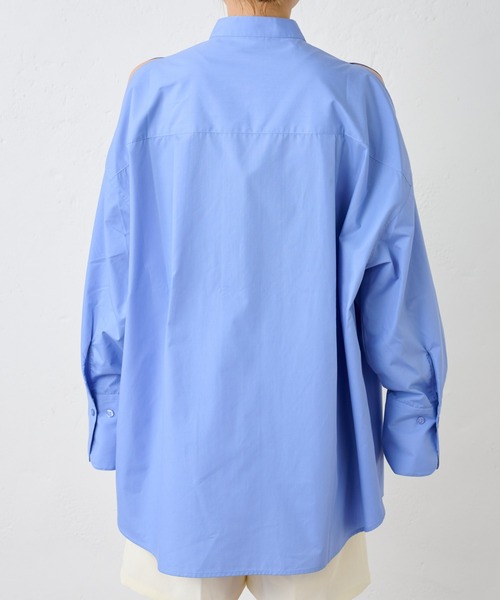 COLONY 2139（コロニートゥーワンスリーナイン）の「WEB・一部店舗限定 / タイプライターショルダースリットシャツ（シャツ/ブラウス・レディース・ホワイト/ピンク/ブルー・FREE）」の14枚目の写真