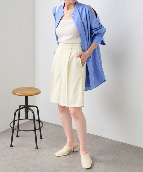 COLONY 2139（コロニートゥーワンスリーナイン）の「WEB・一部店舗限定 / タイプライターショルダースリットシャツ（シャツ/ブラウス・レディース・ホワイト/ピンク/ブルー・FREE）」の9枚目の写真