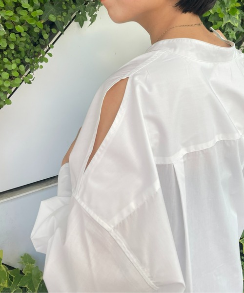 COLONY 2139（コロニートゥーワンスリーナイン）の「WEB・一部店舗限定 / タイプライターショルダースリットシャツ（シャツ/ブラウス・レディース・ホワイト/ピンク/ブルー・FREE）」の22枚目の写真