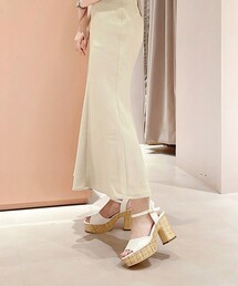 ESPERANZA | 【日本製/厚底/ロングセラー/軽い/歩きやすい/ストラップ】厚底スクエアトゥストラップサンダル(サンダル)