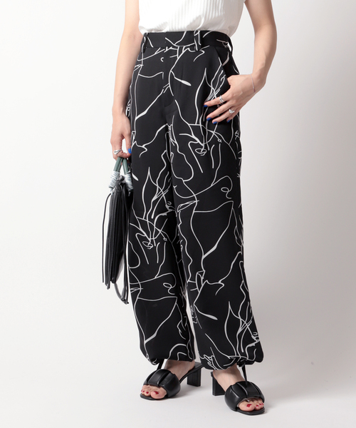 JOINT WORKS（ジョイントワークス）の「ドローイングプリントパンツ（その他パンツ・レディース・ブラック/ホワイト・FREE）」の16枚目の写真