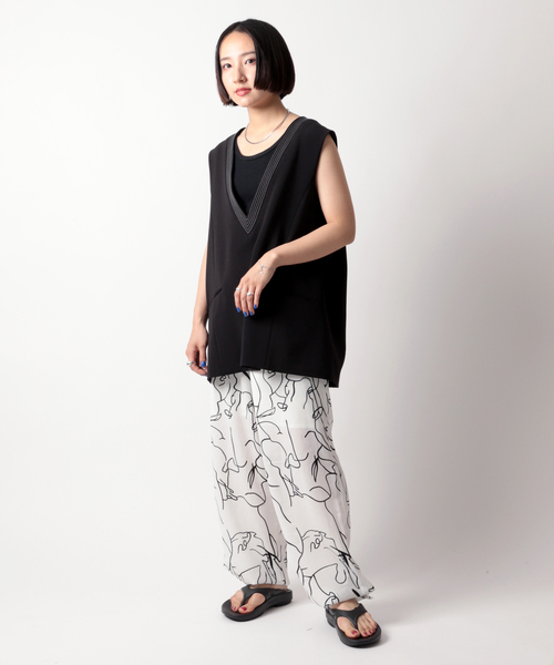 JOINT WORKS（ジョイントワークス）の「ドローイングプリントパンツ（その他パンツ・レディース・ブラック/ホワイト・FREE）」の20枚目の写真