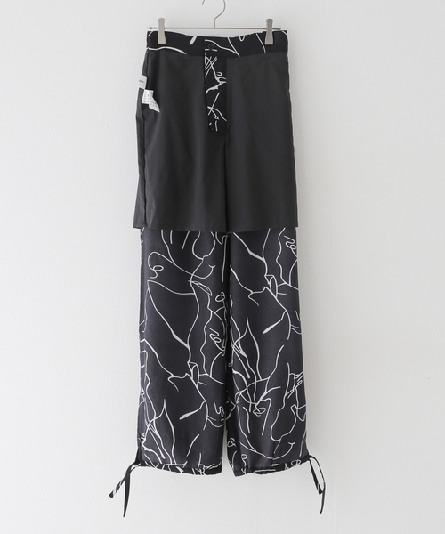 JOINT WORKS（ジョイントワークス）の「ドローイングプリントパンツ（その他パンツ・レディース・ブラック/ホワイト・FREE）」の9枚目の写真