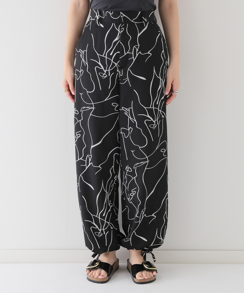 JOINT WORKS（ジョイントワークス）の「ドローイングプリントパンツ（その他パンツ・レディース・ブラック/ホワイト・FREE）」の7枚目の写真