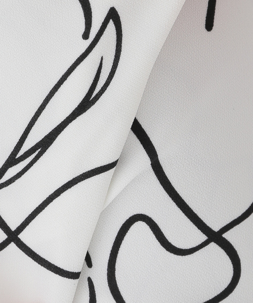 JOINT WORKS（ジョイントワークス）の「ドローイングプリントパンツ（その他パンツ・レディース・ブラック/ホワイト・FREE）」の4枚目の写真