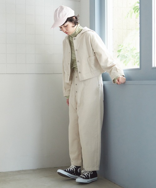 bulle de savon（ビュルデサボン）の「パフコール　セーラーブルゾン（ブルゾン・レディース・キナリ/ブラウン・FREE）」の9枚目の写真