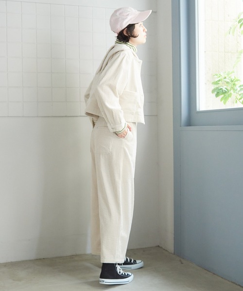 bulle de savon（ビュルデサボン）の「パフコール　セーラーブルゾン（ブルゾン・レディース・キナリ/ブラウン・FREE）」の14枚目の写真