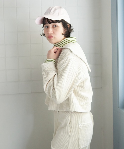 bulle de savon（ビュルデサボン）の「パフコール　セーラーブルゾン（ブルゾン・レディース・キナリ/ブラウン・FREE）」の4枚目の写真