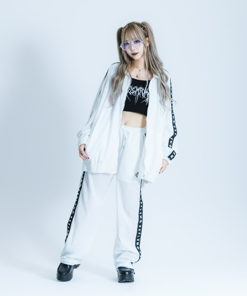 『REFLEM/レフレム』ロゴテープベロアジャージパンツ REFLEM/レフレム』ロゴテープベロアジャージパンツ