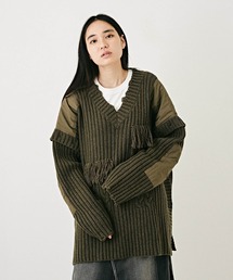 TOBILA（トビラ）の「無地マルチウェイコマンドニットプルオーバー（ニット/セーター）」