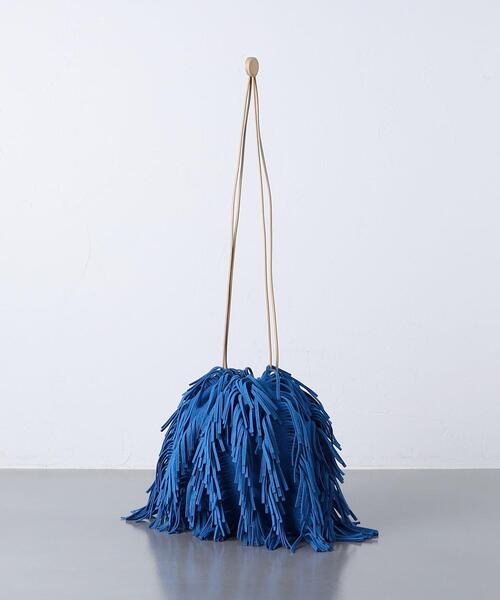 MARY AL TERNA（メアリオルターナ）の「【一部別注】＜MARY AL TERNA＞SWAY FRG バッグ（ショルダーバッグ・レディース・ライトグレー/コバルトブルー・FREE）」の3枚目の写真