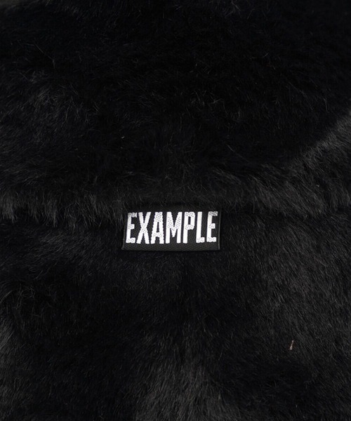EXAMPLE(エグザンプル)の「EXAMPLE FUR HAT(ハット・メンズ・ブラック×ブラック・FREE)」の2枚目の写真