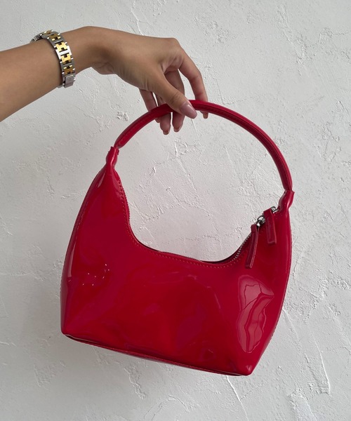 HALEY PESCA（ヘーリーペスカ）の「HALEY PESCA/スクエア コンパクトハンドバッグ（ハンドバッグ・レディース・ホワイト/ブラック/ブルー/ピンク/レッド・FREE）」の5枚目の写真