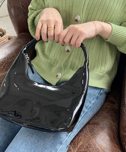 HALEY PESCA（ヘーリーペスカ）の「HALEY PESCA/スクエア コンパクトハンドバッグ（ハンドバッグ・レディース・ホワイト/ブラック/ブルー/ピンク/レッド・FREE）」の15枚目の写真