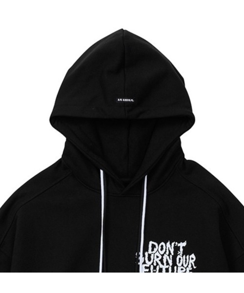 【AJOBYAJO/アジョバイアジョ】Oversized (19) Slogan Hoodie/オーバーサイズ フーディ パーカー ロゴフーディ パーカー プルオーバー 秋服 冬服