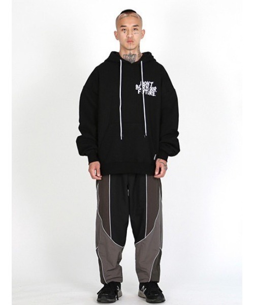 【AJOBYAJO/アジョバイアジョ】Oversized (19) Slogan Hoodie/オーバーサイズ フーディ パーカー ロゴフーディ パーカー プルオーバー 秋服 冬服