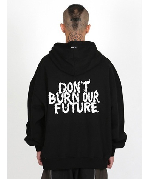 【AJOBYAJO/アジョバイアジョ】Oversized (19) Slogan Hoodie/オーバーサイズ フーディ パーカー ロゴフーディ パーカー プルオーバー 秋服 冬服