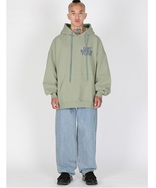 【AJOBYAJO/アジョバイアジョ】Oversized (19) Slogan Hoodie/オーバーサイズ フーディ パーカー ロゴフーディ パーカー プルオーバー 秋服 冬服