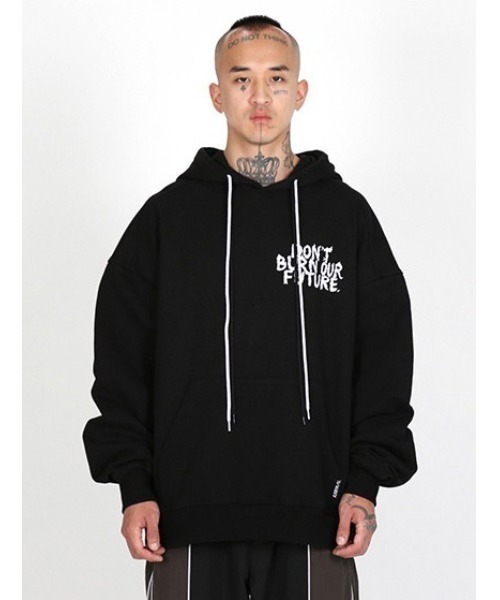 【AJOBYAJO/アジョバイアジョ】Oversized (19) Slogan Hoodie/オーバーサイズ フーディ パーカー ロゴフーディ パーカー プルオーバー 秋服 冬服