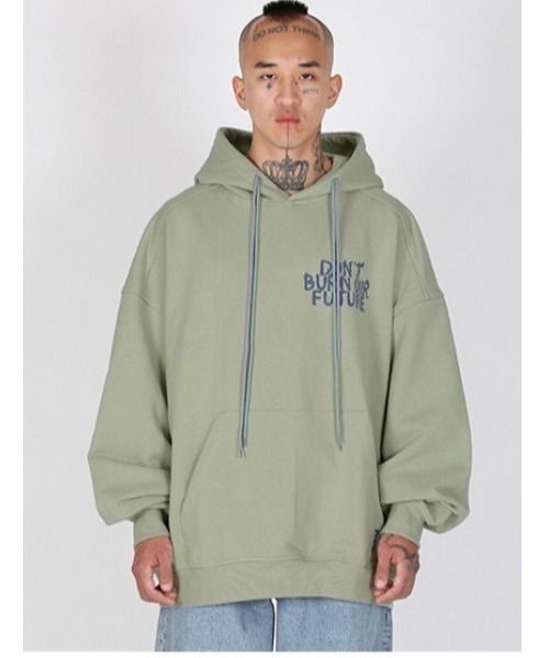 【AJOBYAJO/アジョバイアジョ】Oversized (19) Slogan Hoodie/オーバーサイズ フーディ パーカー ロゴフーディ パーカー プルオーバー 秋服 冬服