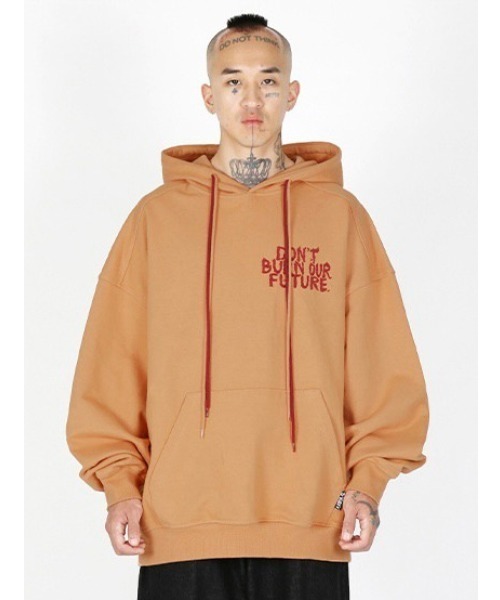 【AJOBYAJO/アジョバイアジョ】Oversized (19) Slogan Hoodie/オーバーサイズ フーディ パーカー ロゴフーディ パーカー プルオーバー 秋服 冬服